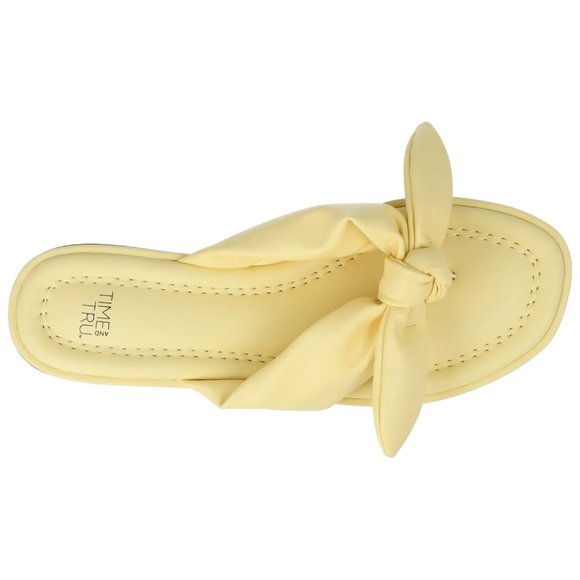 Time and Tru Shoes - Time and Tru Yellow Sandals Size 10